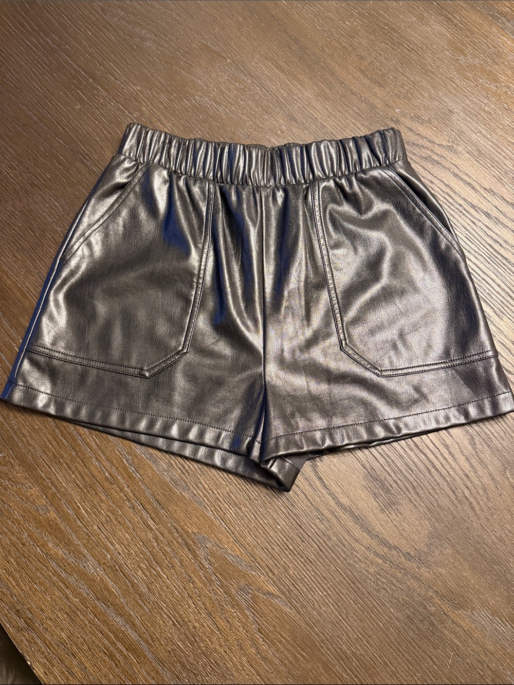 Steve Madden Lainey Faux Leather Shorts